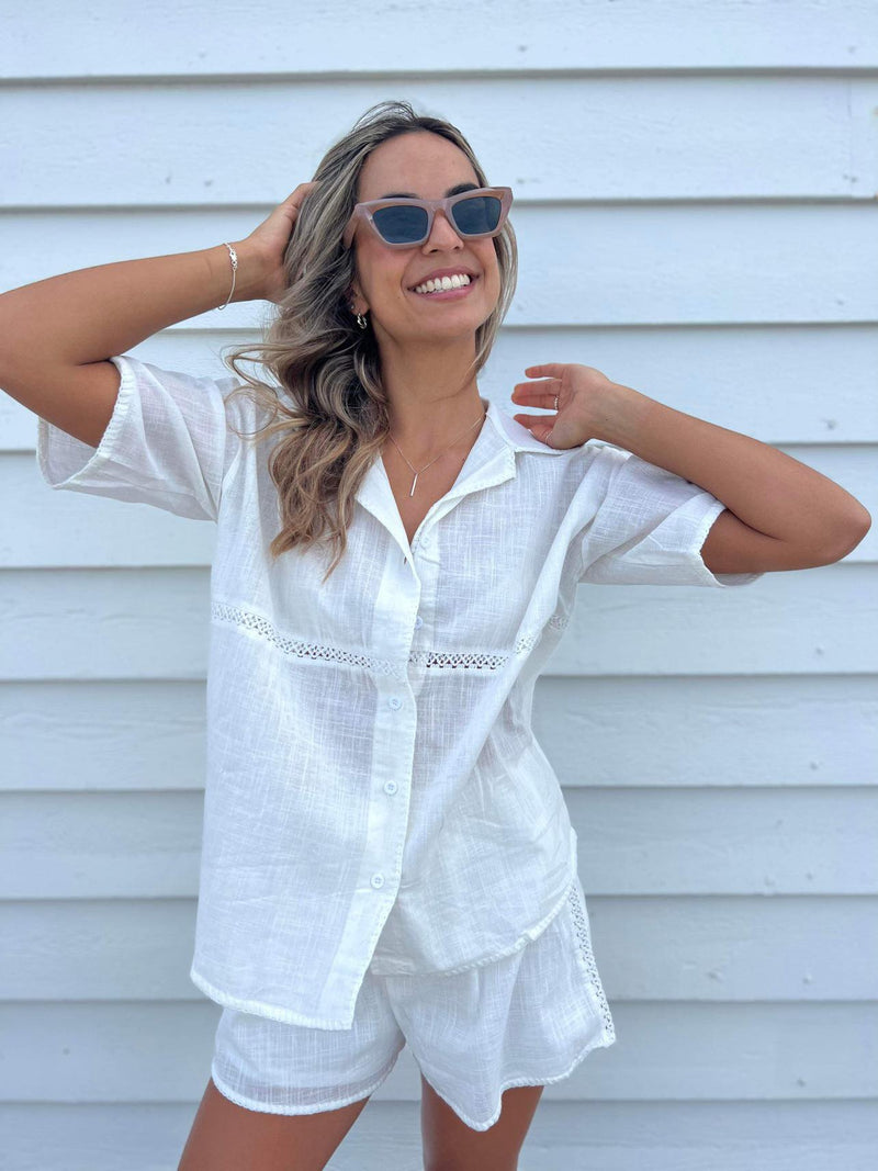 Positano Crochet Set - White
