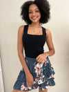 Bobby Skirt - Navy Floral