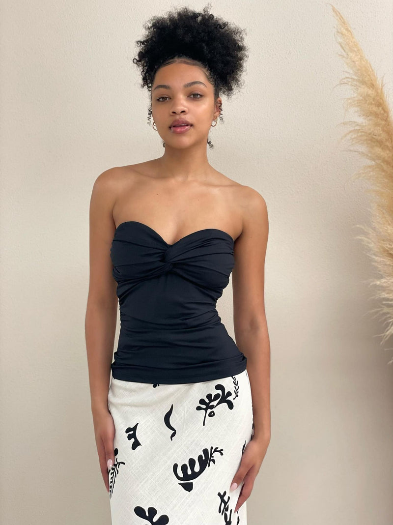 Satari Strapless Top - Black