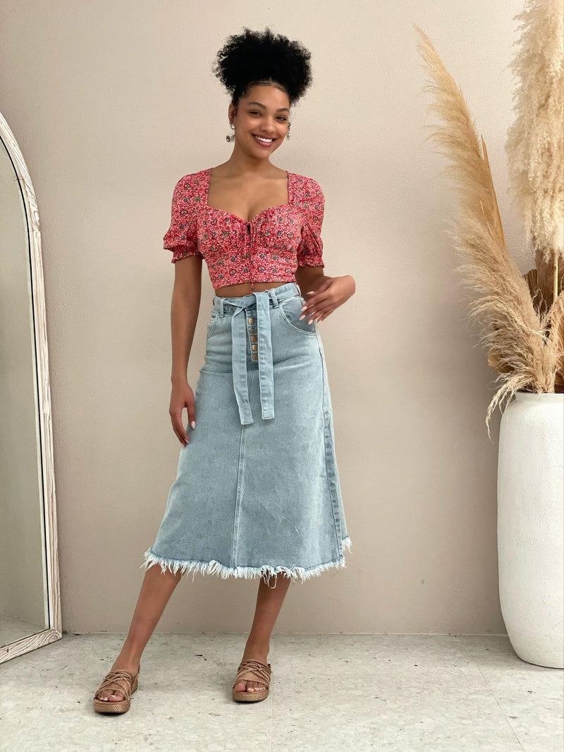 Asher Skirt - Blue