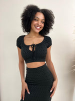 Crinkle Stretch Set - Black
