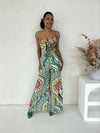 Jacqui Jumpsuit - Pink / Green