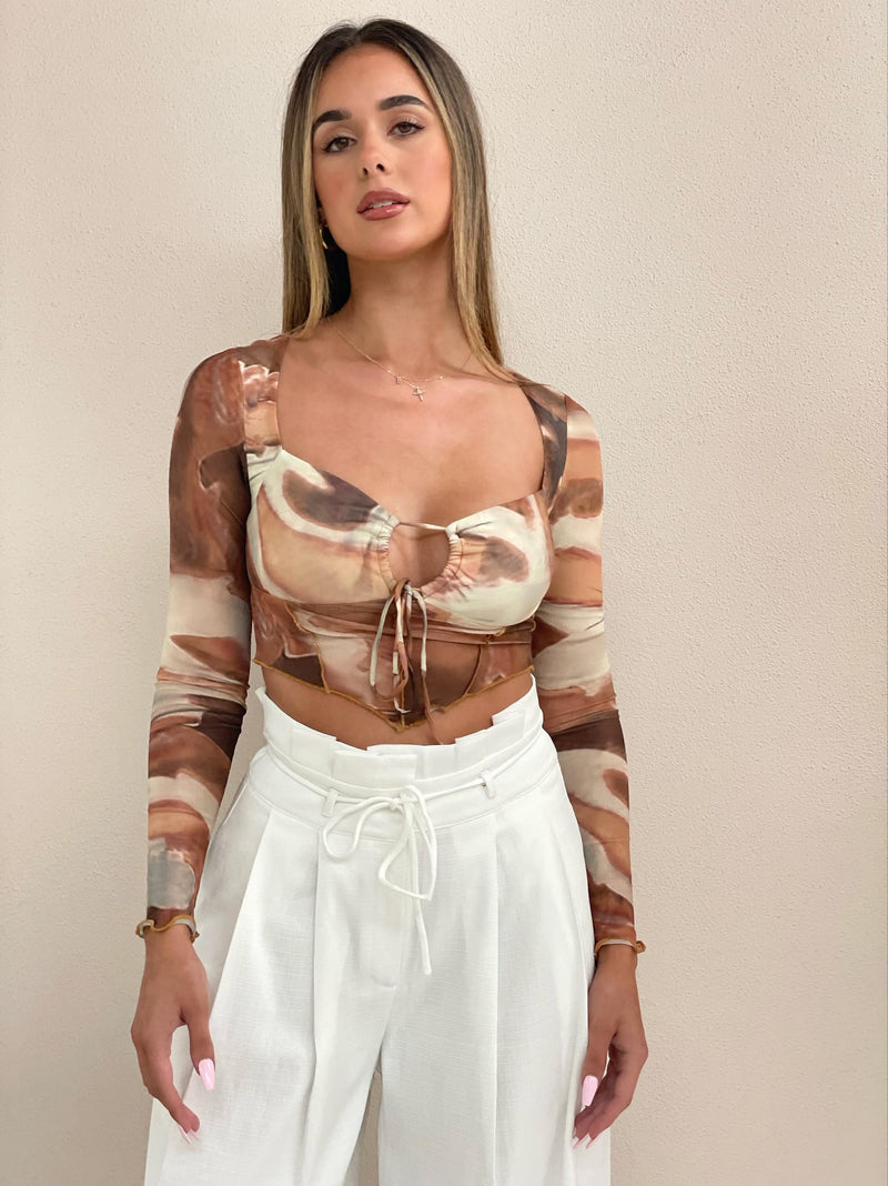 Fiona Wide Leg Pant - White