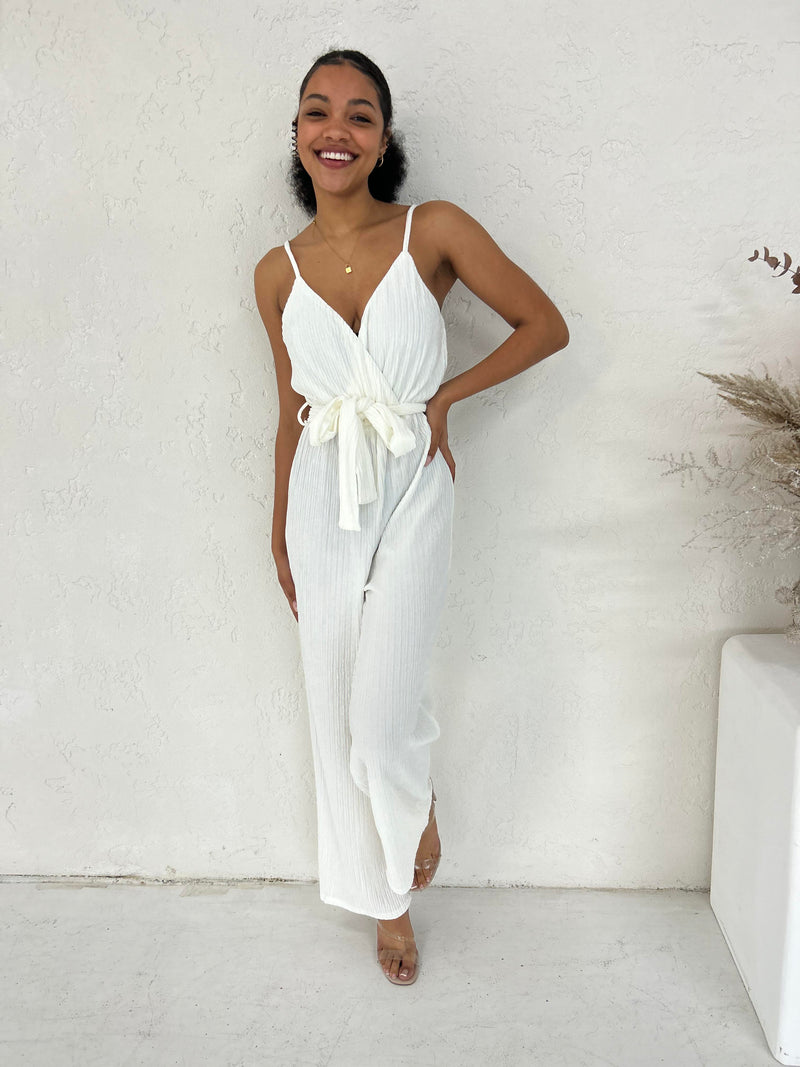 Della Jumpsuit - White