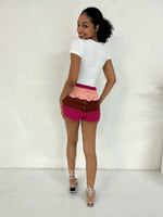 Tropicana Pink Crochet Shorts