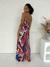 Jacqui Jumpsuit - Red / Blue