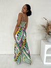 Jacqui Jumpsuit - Pink / Green