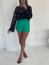 Percy Crochet Top Black