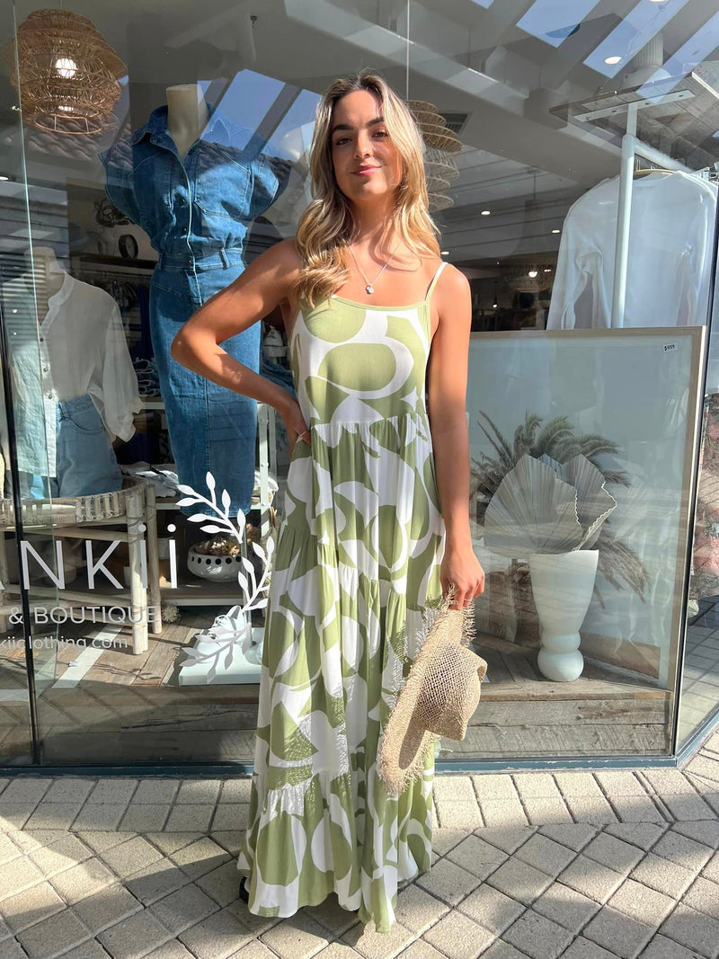 Green Marble Dress