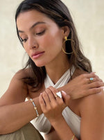 Beaded Bracelet - Light Blue Stone