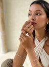 Beaded Bracelet - Light Blue Stone