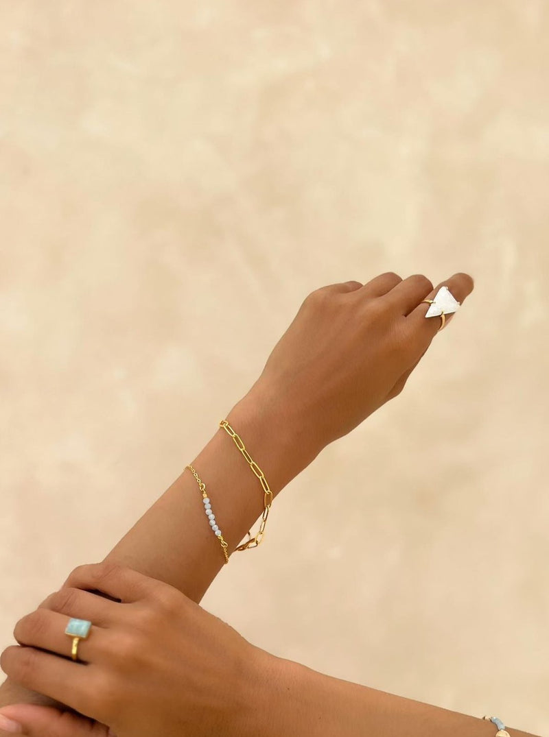 Aquamarine Thin Bracelet