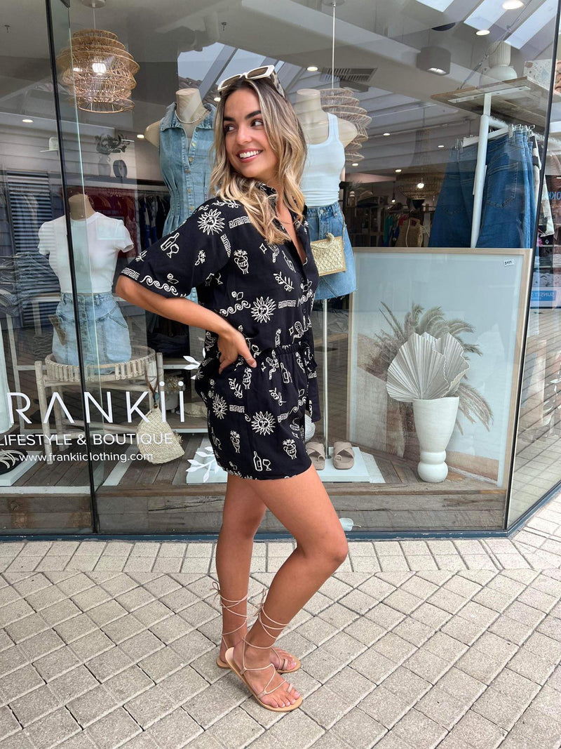 Greek Snake Short Set