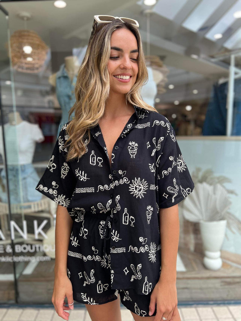 Greek Snake Short Set