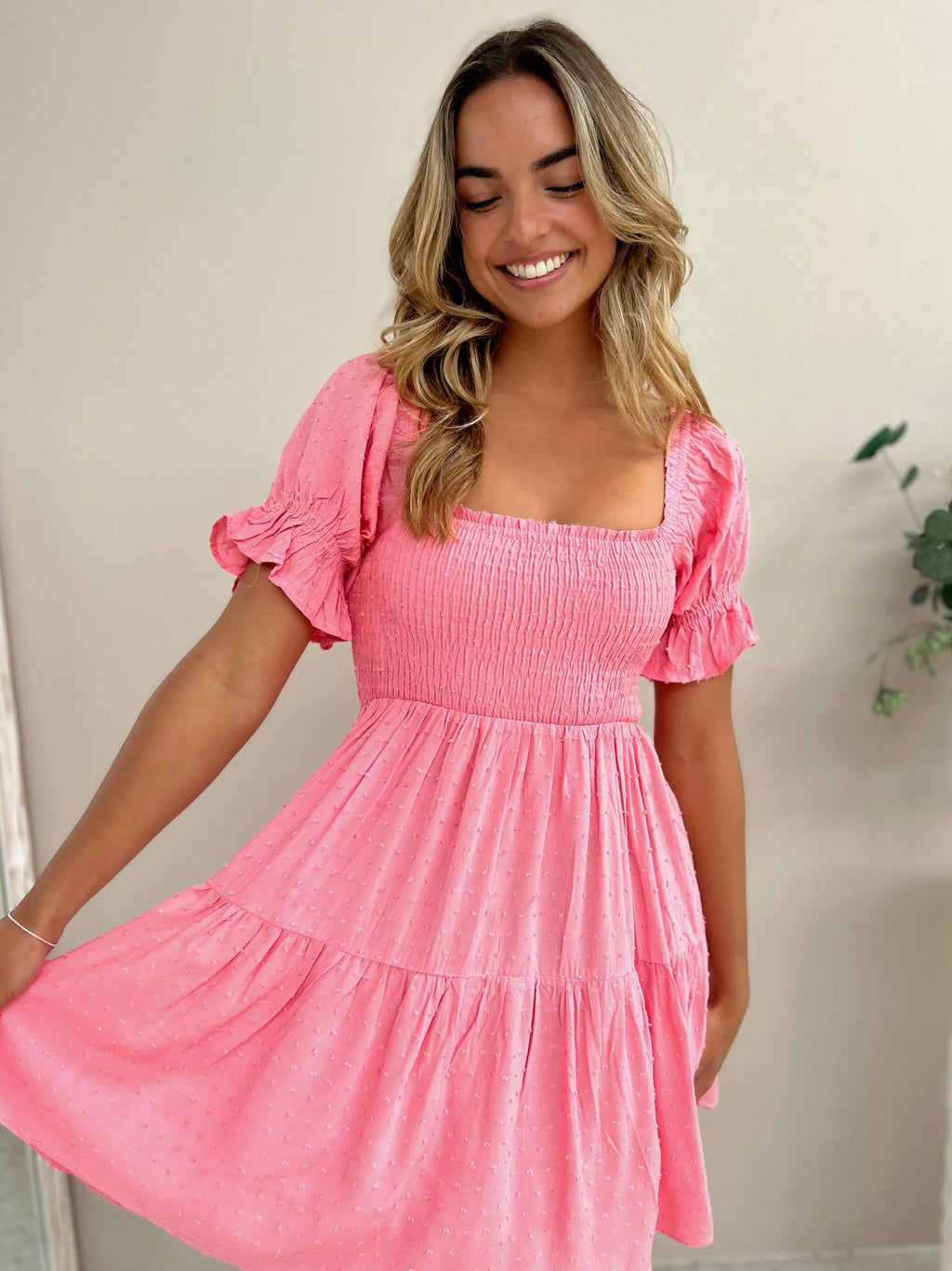 Mango Mini Dress - Pink