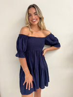 Mango Mini Dress - Midnight Blue