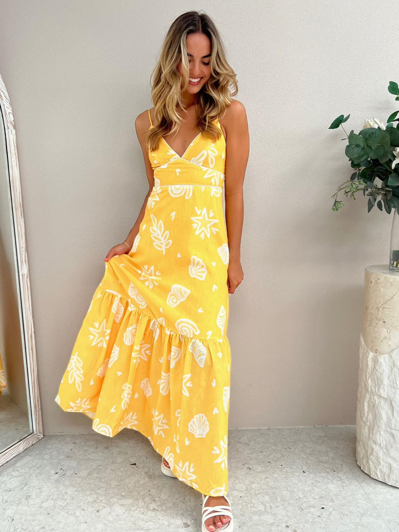 Erika Maxi Dress - Yellow