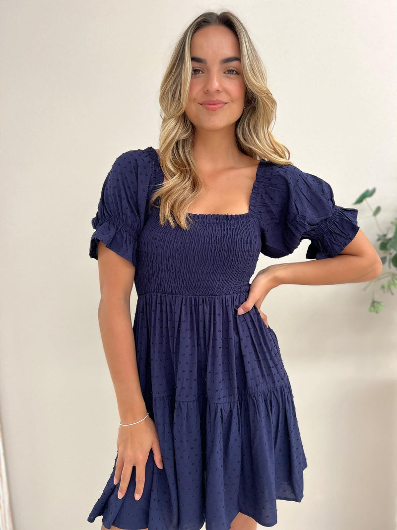 Mango Mini Dress - Midnight Blue
