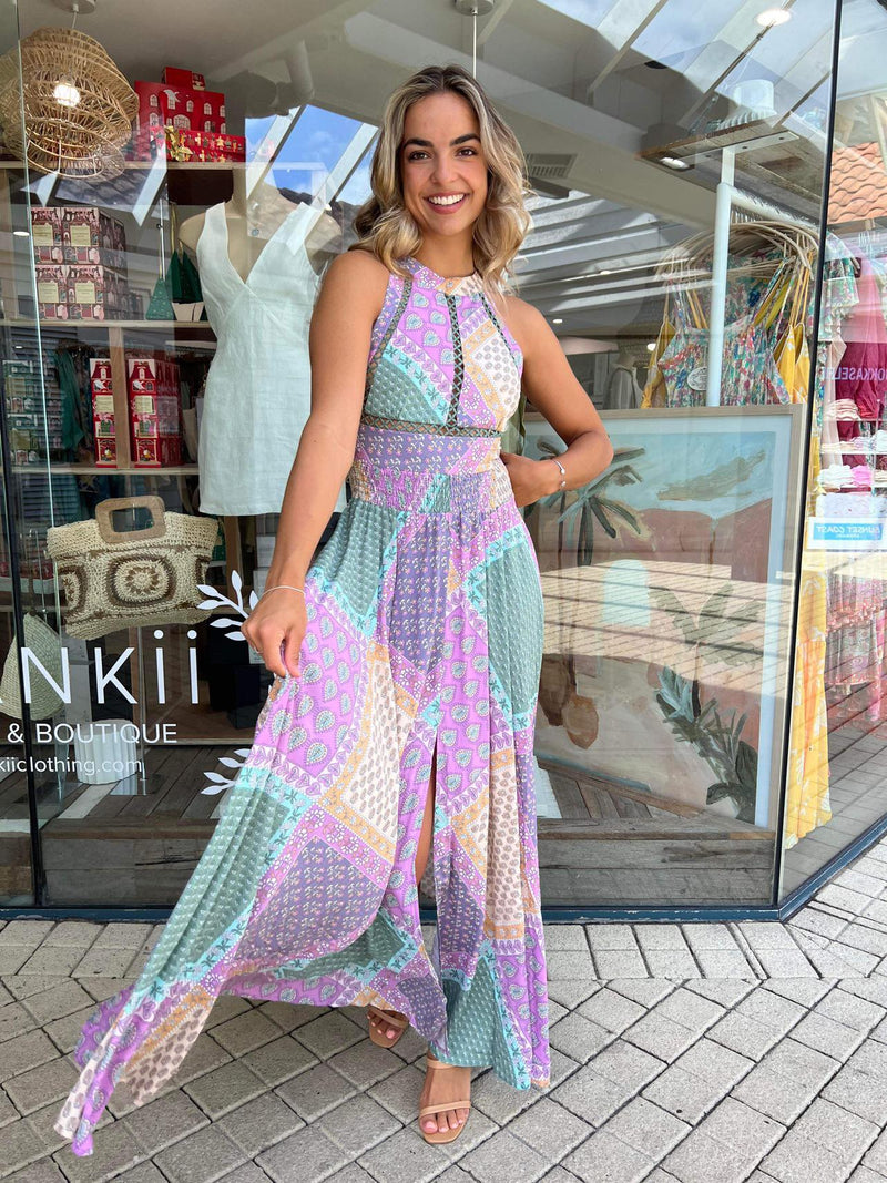 Babylon Print Maxi - Purple
