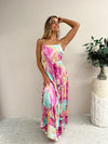 Knoa Maxi Dress - Pink Marble