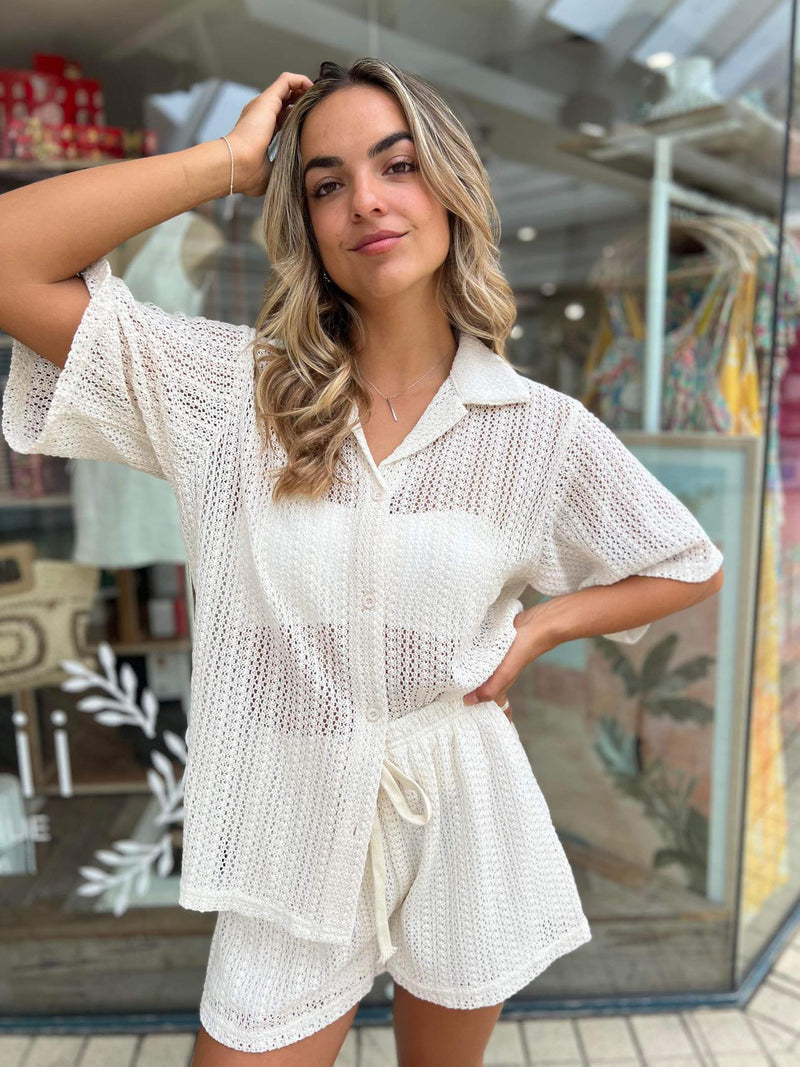 Anguilla Crochet Set - Off White