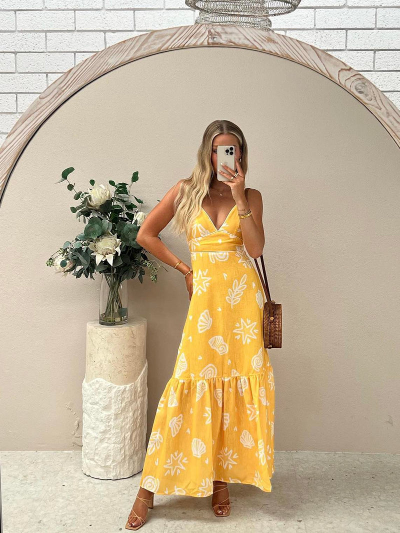 Erika Maxi Dress - Yellow