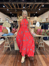 Babylon Print Maxi - Red