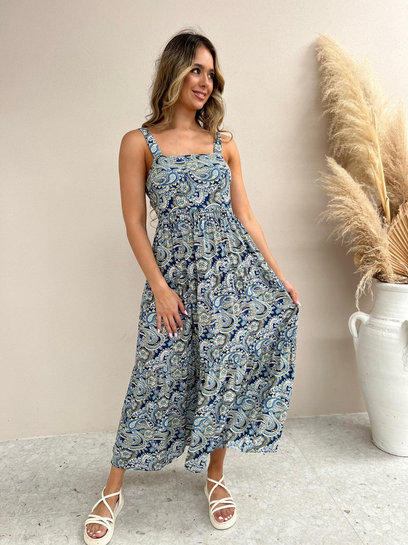 Zuma Maxi - Blue Paisley