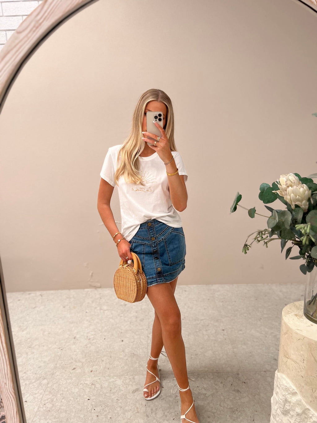 Upper Hand Denim Skirt
