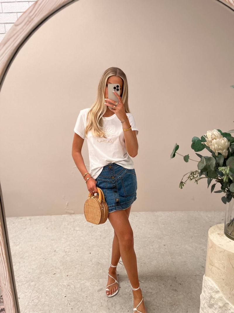 Soleil Tee - White