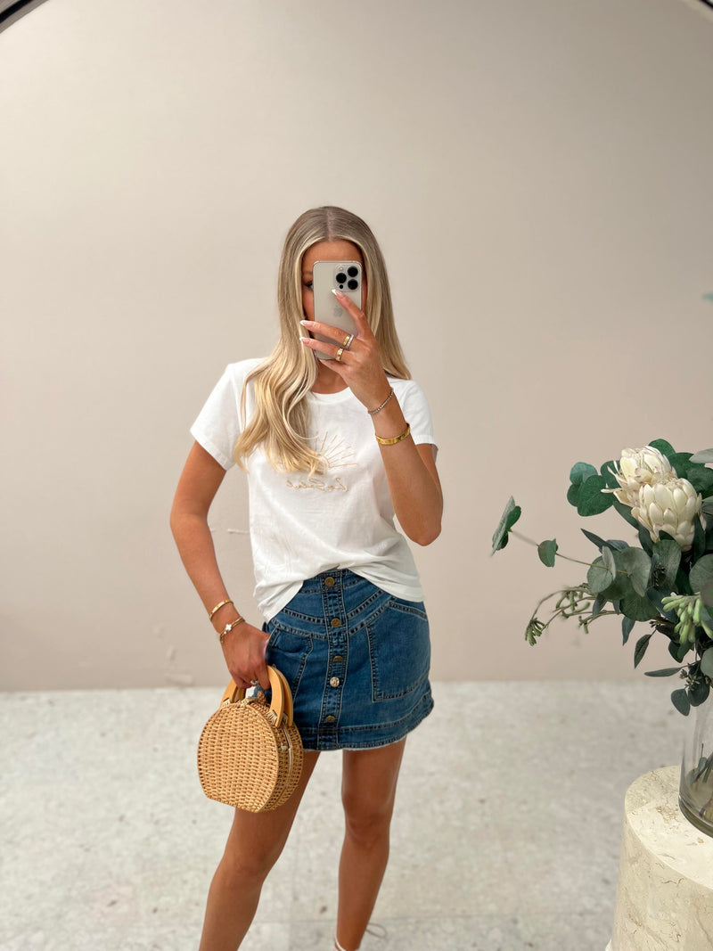Upper Hand Denim Skirt