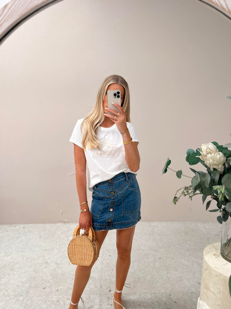 Soleil Tee - White
