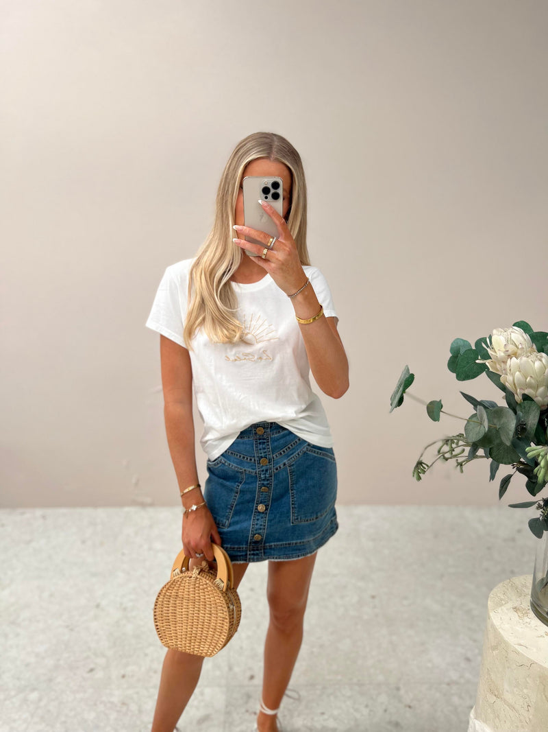 Soleil Tee - White