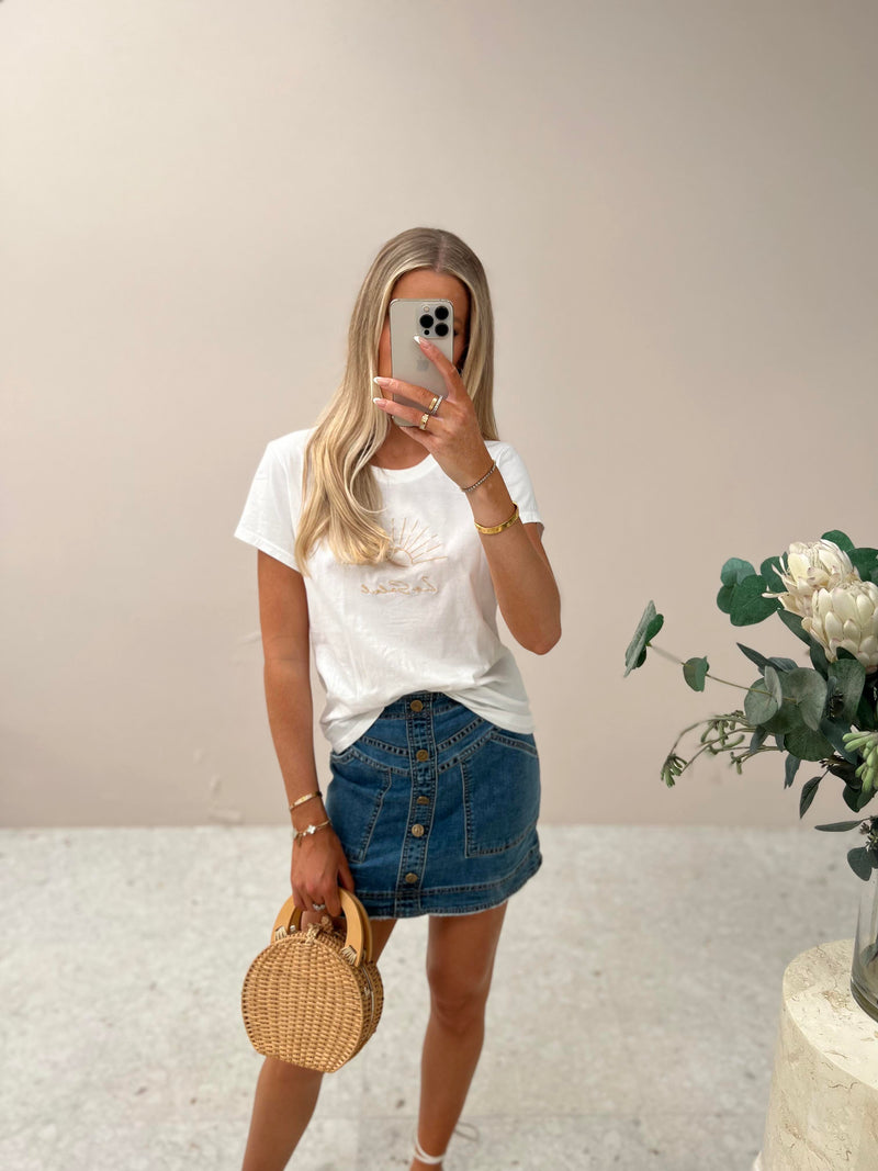 Upper Hand Denim Skirt