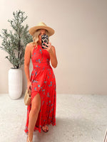 Babylon Print Maxi - Red