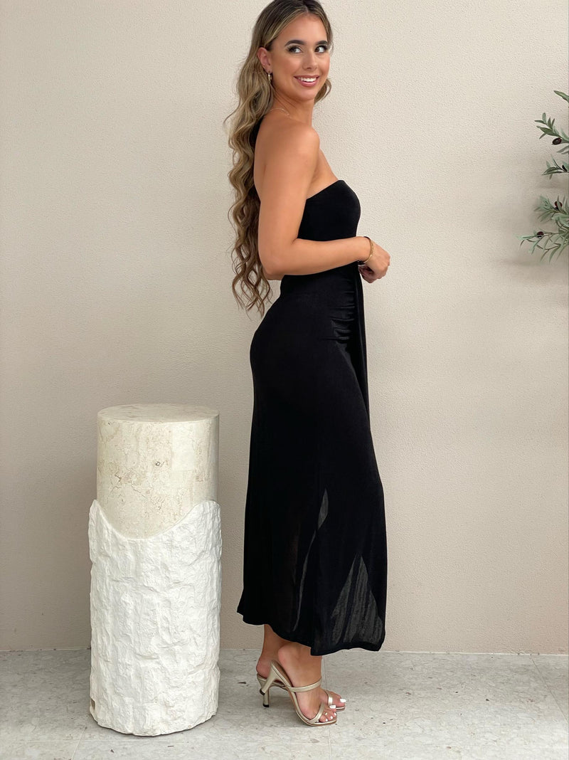 Miranda Strapless Dress - Black
