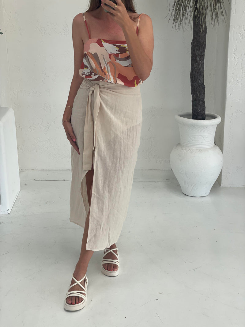 Lolli Wrap Skirt - Natural