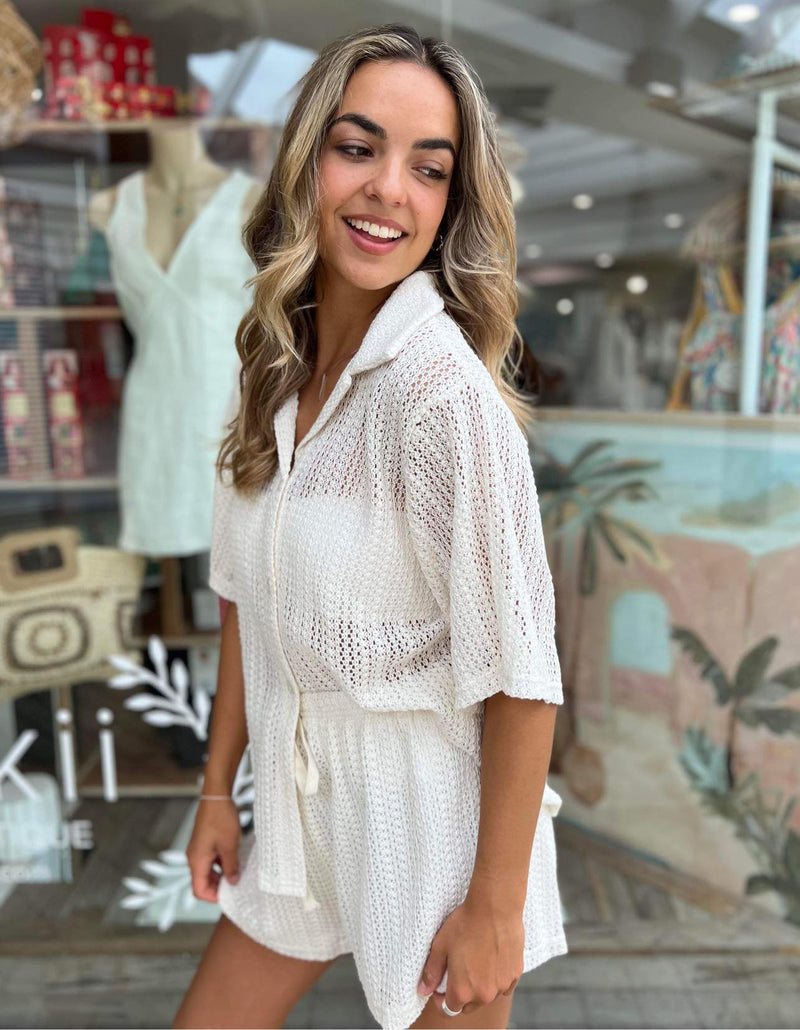 Anguilla Crochet Set - Off White