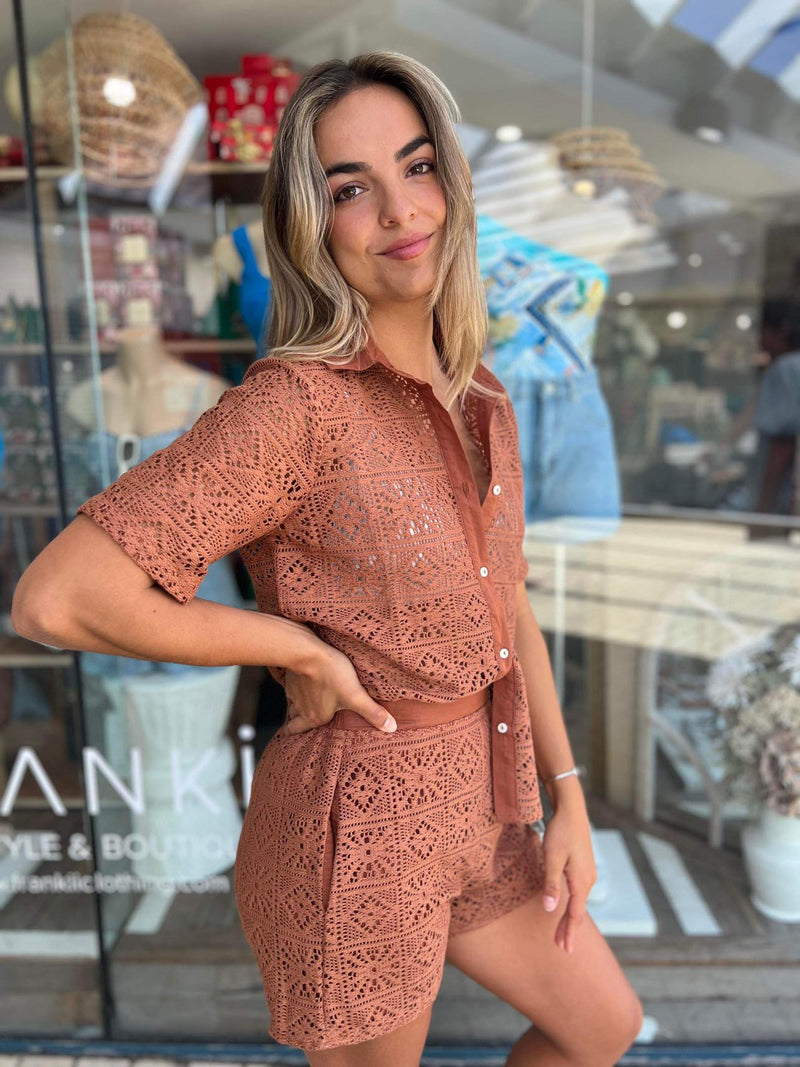 A Luxe Crochet Short