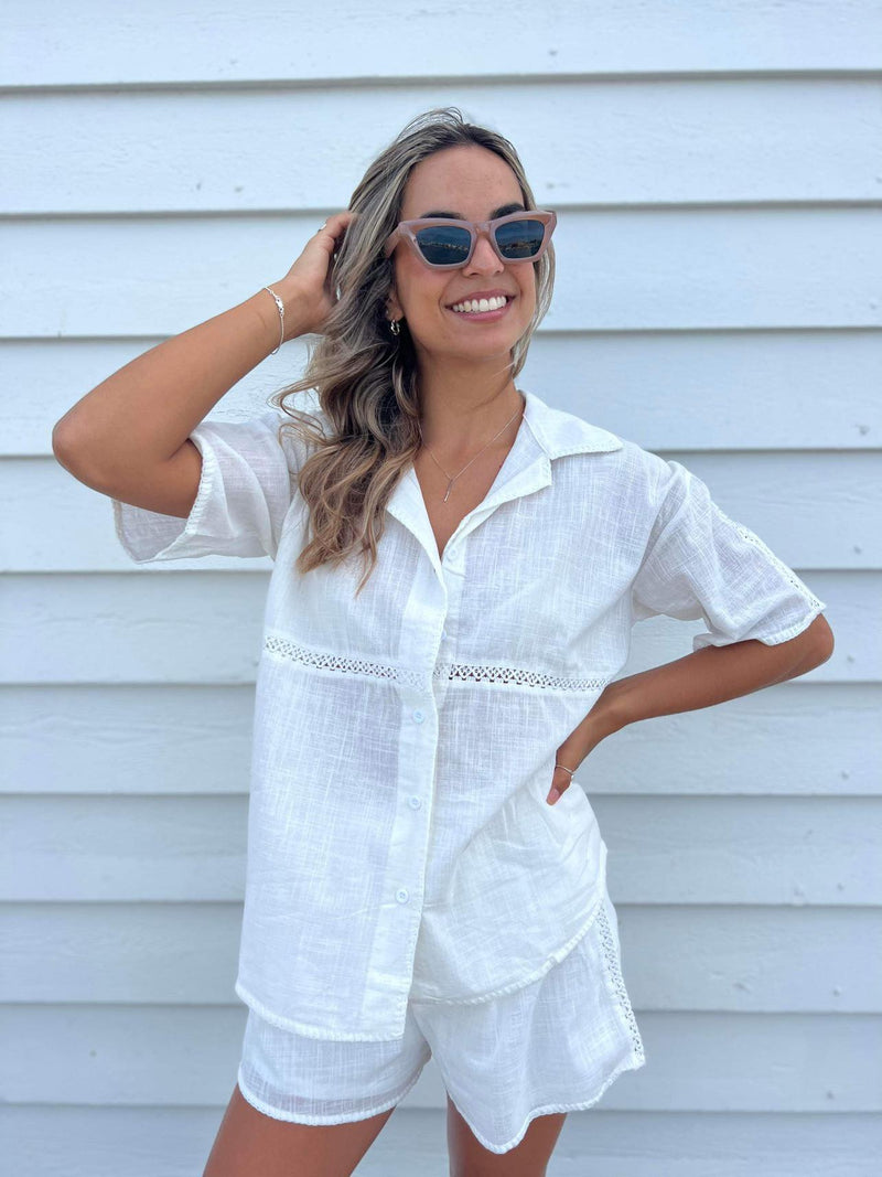 Positano Crochet Set - White