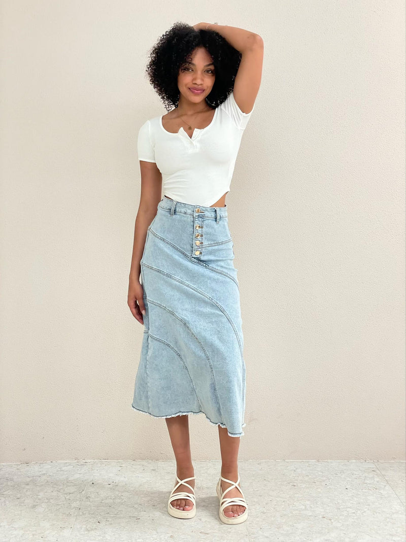 Macey Denim Skirt