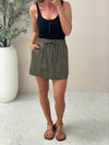 Henley Skirt - Khaki