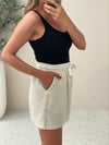 Henley Skirt - Oatmeal