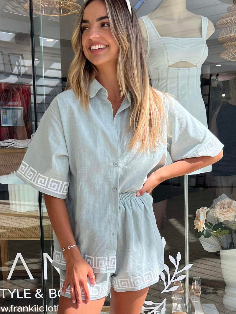 Sage Greek Short Set