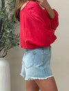 Zoli Linen Top - Red