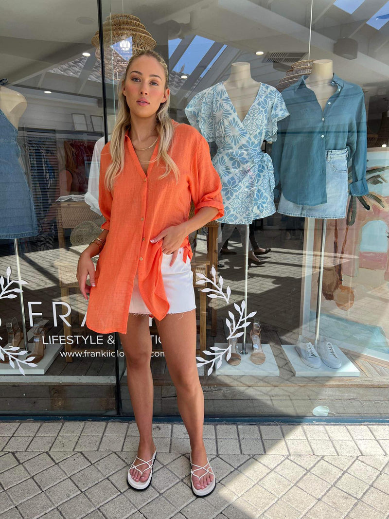 Zahli Top - Orange Sherbet