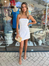 Lyra Linen Dress - White