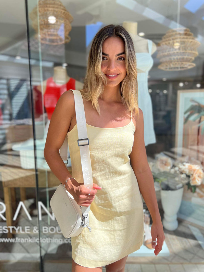 Xavi Linen Dress - Straw