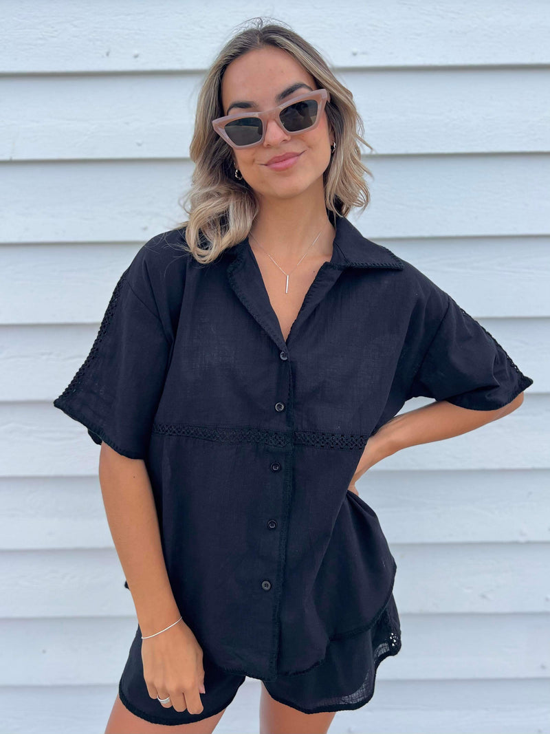 Positano Crochet Set - Black