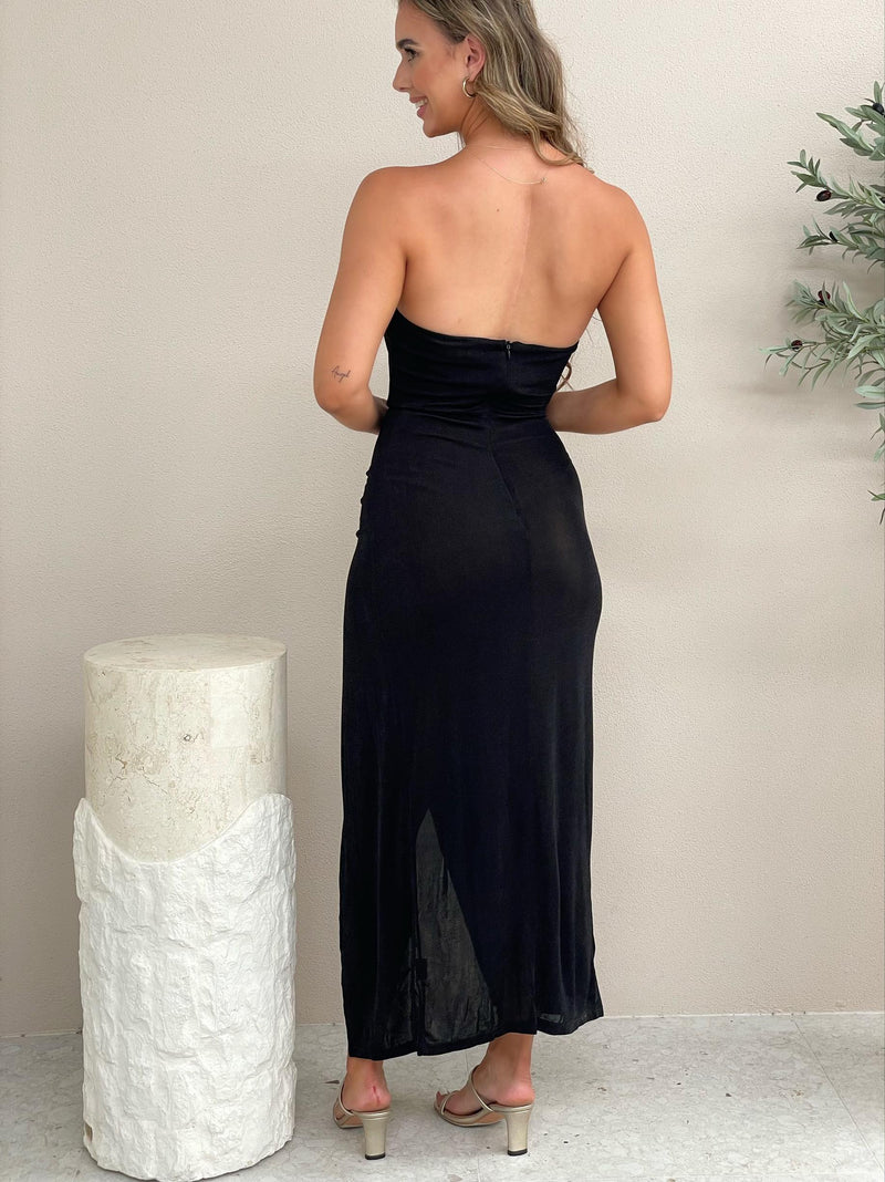 Miranda Strapless Dress - Black